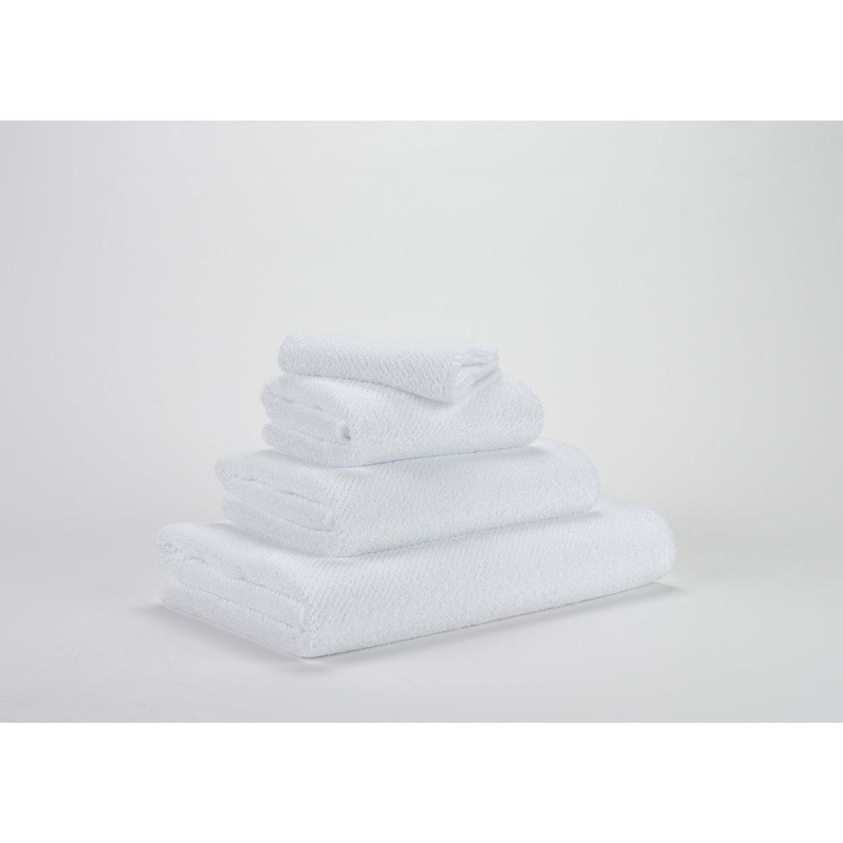 Abyss Super Twill Bath Towels Slanted White (100) Fine Linens