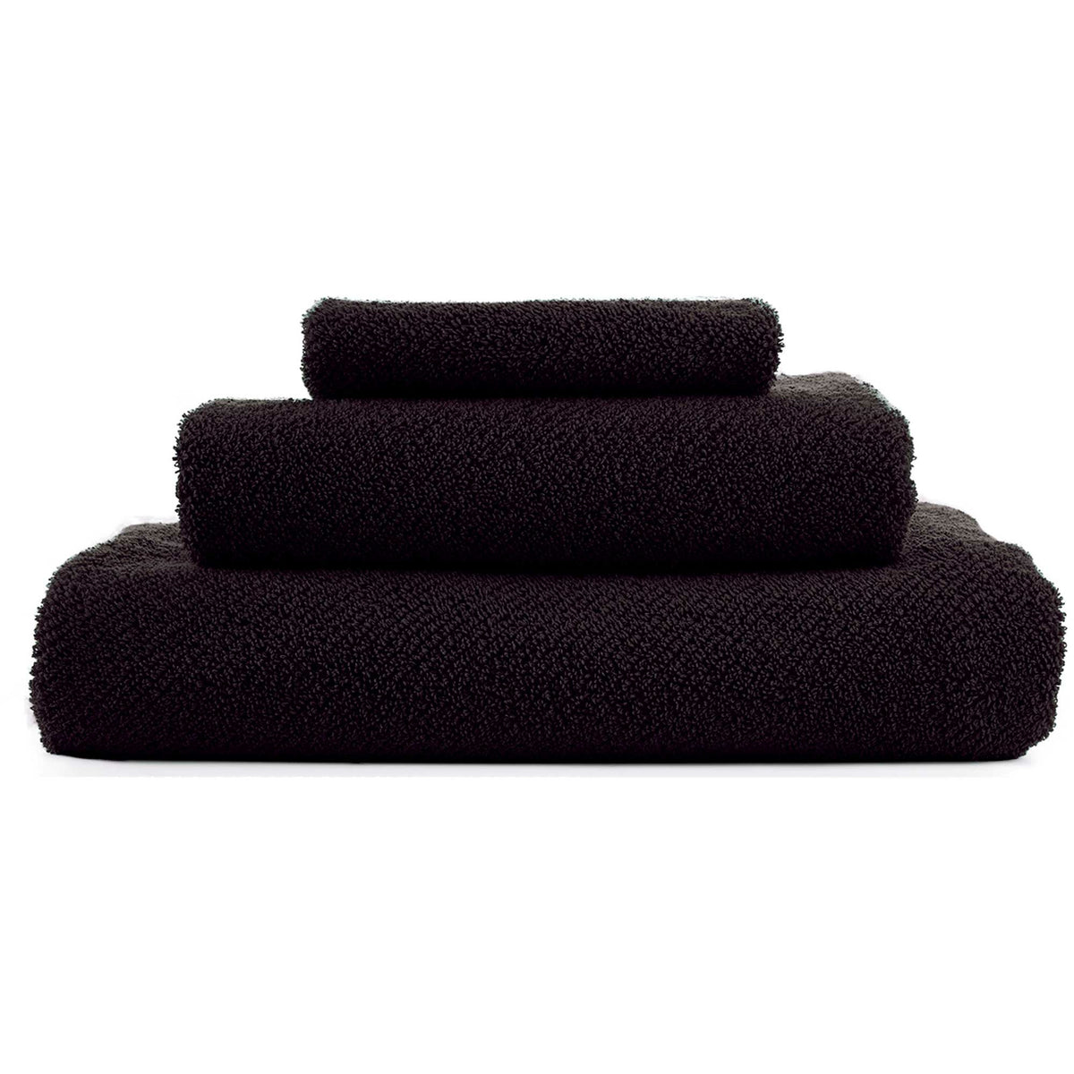 Abyss Twill Bath Towels Pile Black (990) Fine Linens