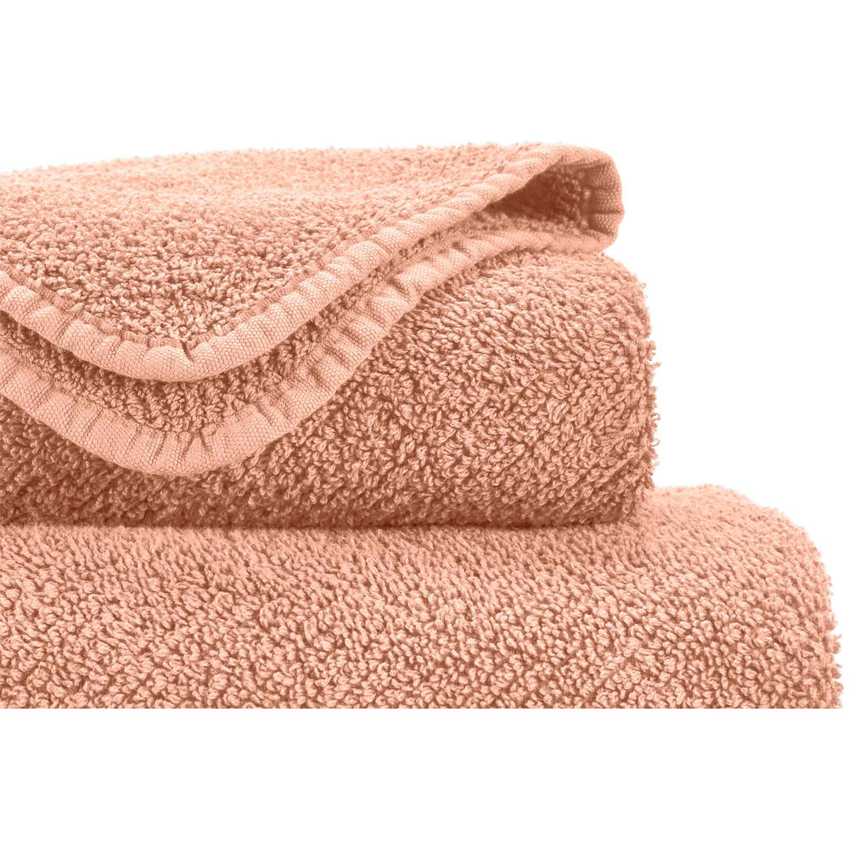 Abyss Twill Bath Towels Close Up Blush (625) Fine Linens