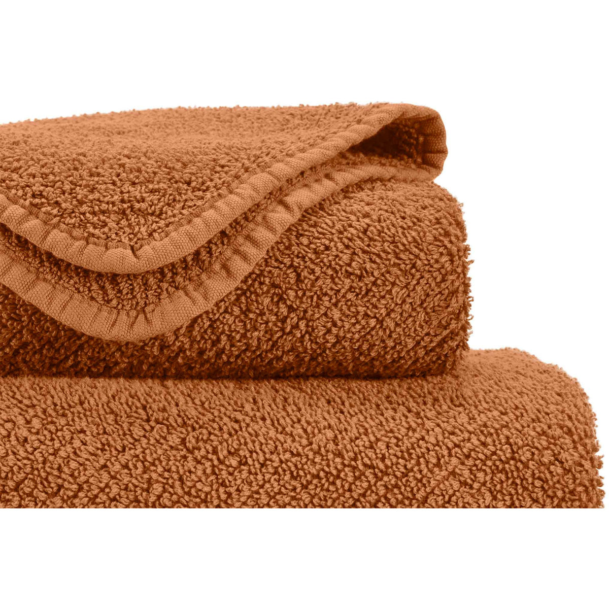 Abyss Twill Bath Towels Close Up Caramel (737) Fine Linens