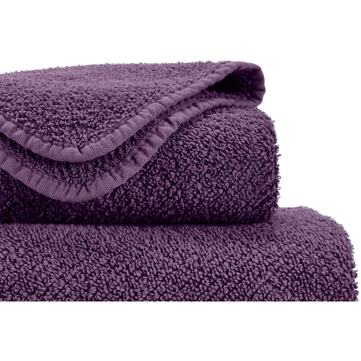 Abyss Twill Bath Towels Close Up Figue (401) Fine Linens