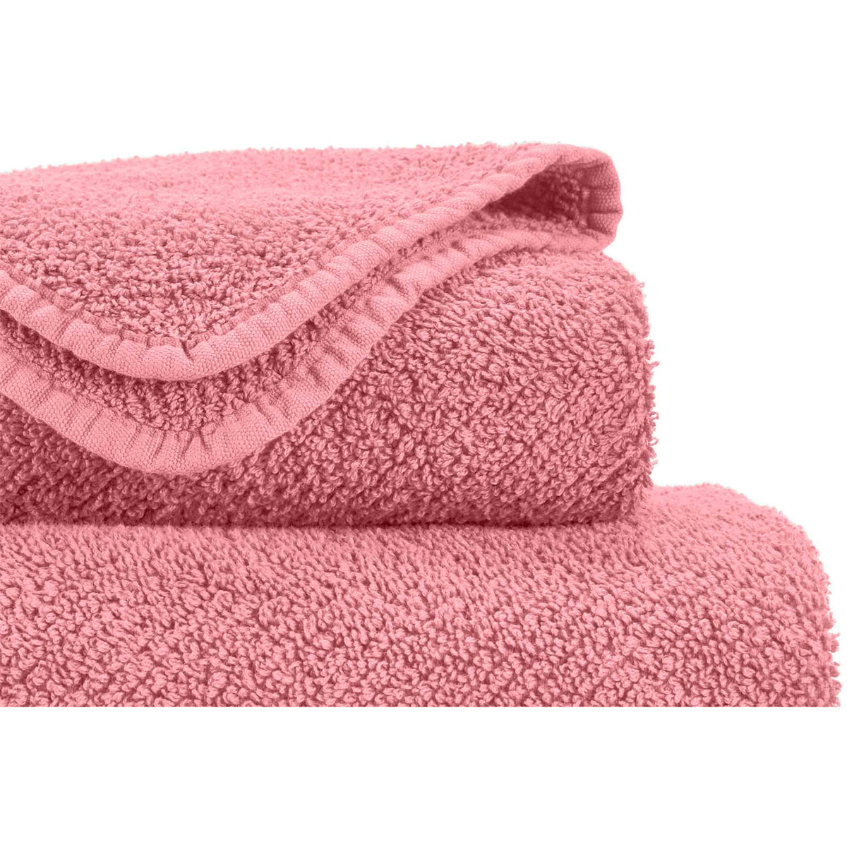 Abyss Twill Bath Towels Close Up Flamingo (573) Fine Linens