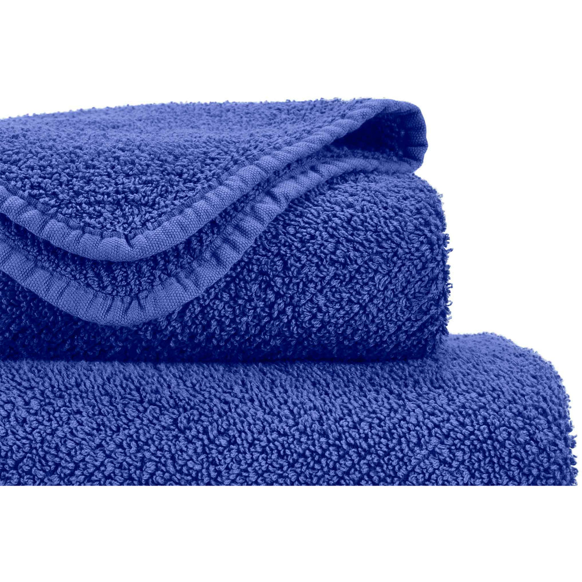 Abyss Twill Bath Towels Close Up Indigo Fine Linens