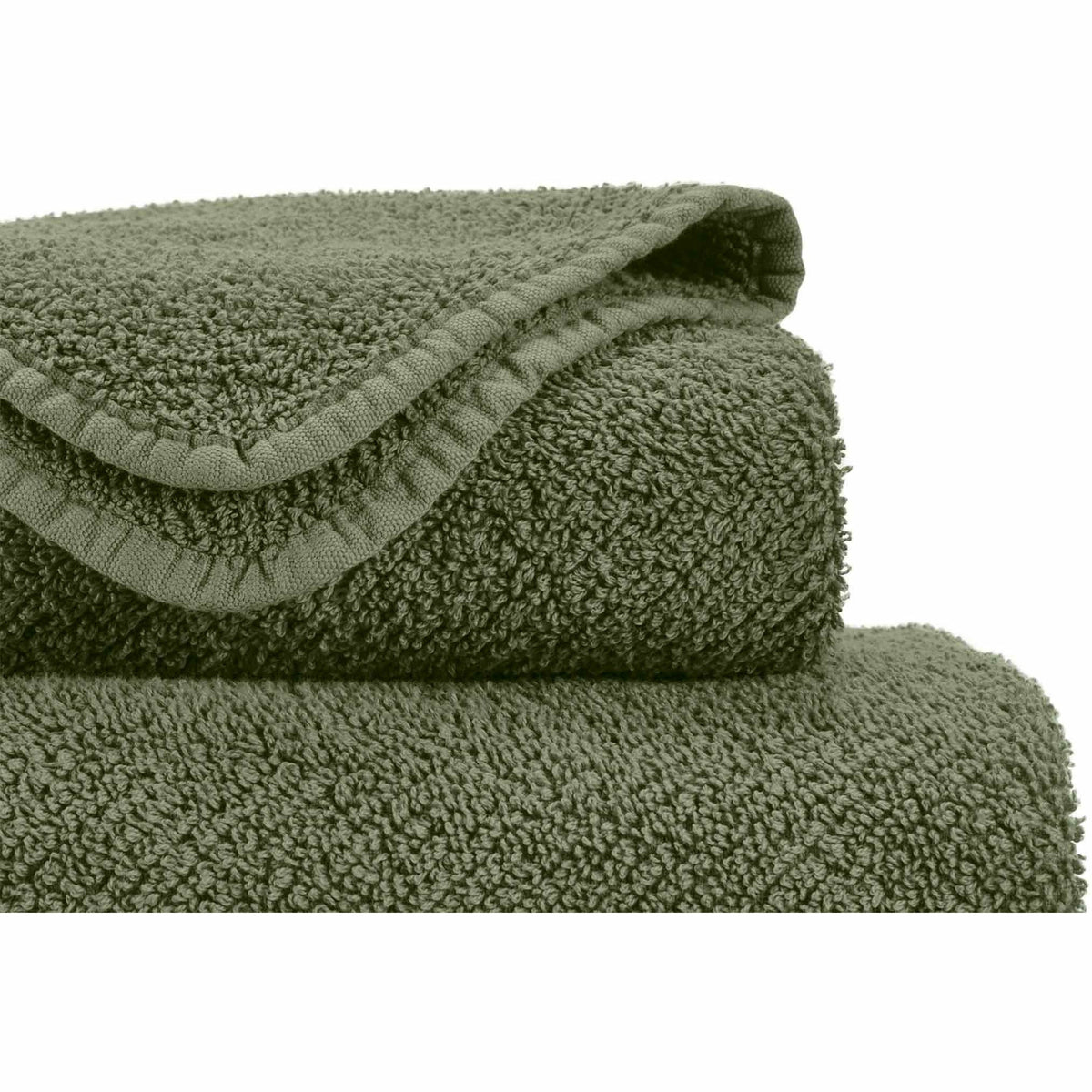 Abyss Twill Bath Towels Close Up Khak Fine Linens