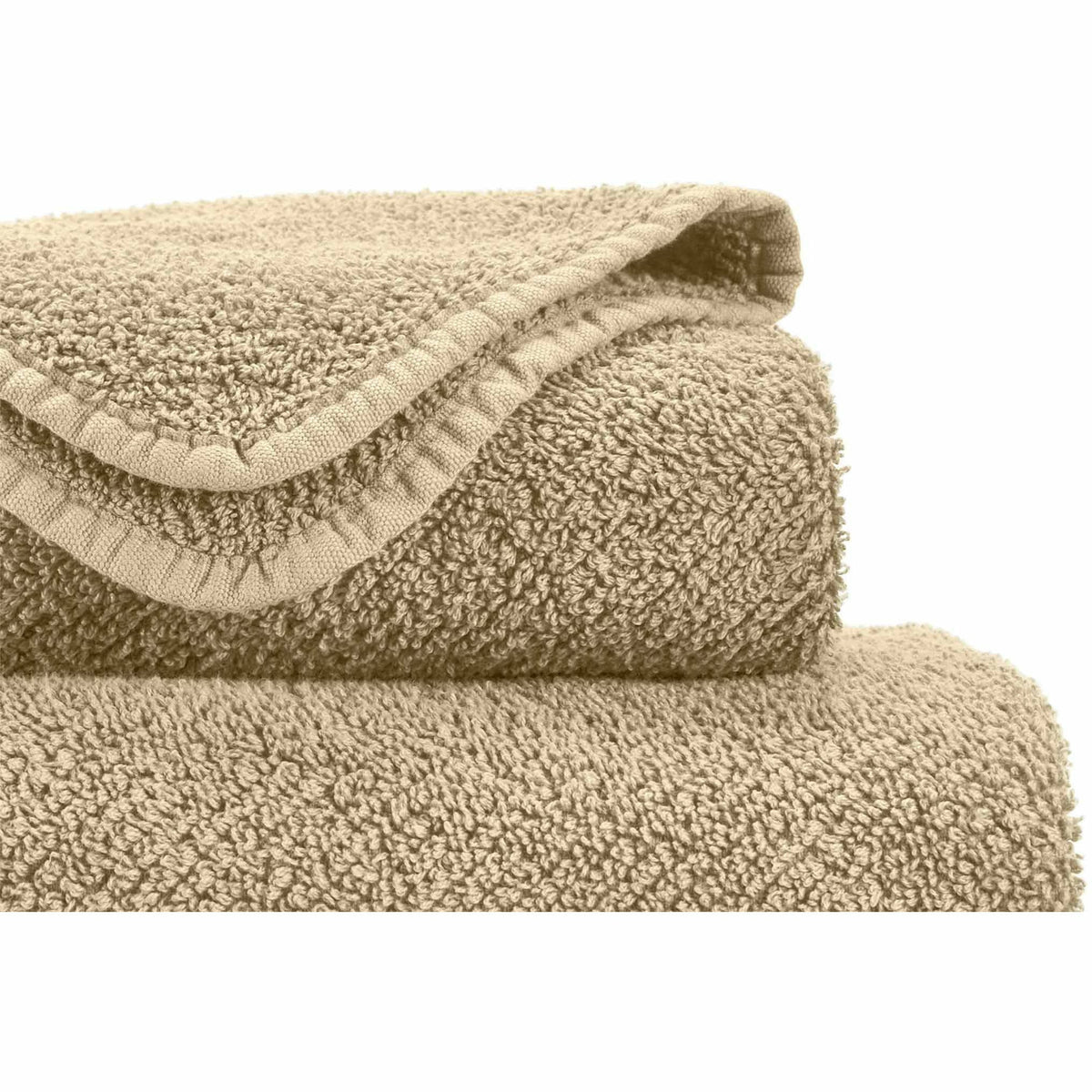 Abyss Twill Bath Towels Close Up Sand Fine Linens