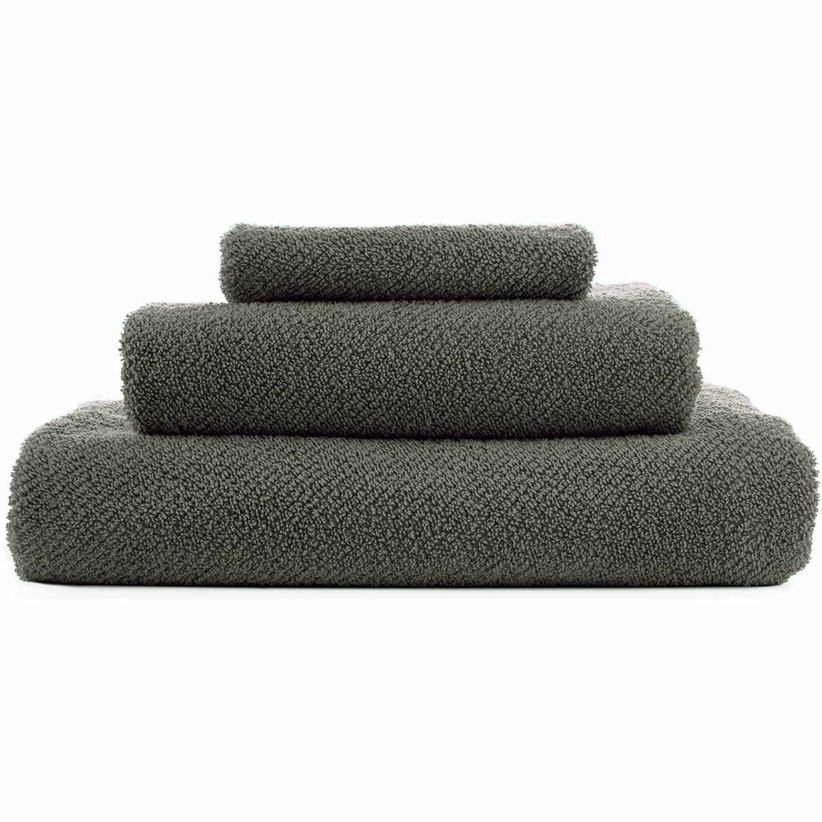 Abyss Twill Bath Towels Pile Gris Fine Linens
