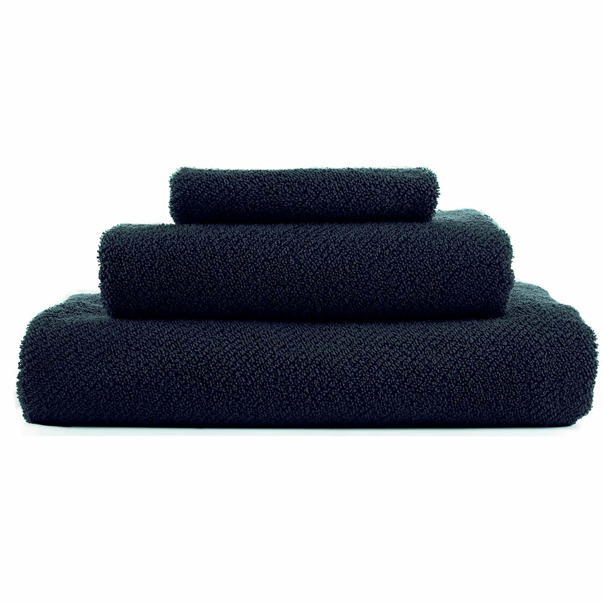Abyss Twill Bath Towels Pile Navy Fine Linens