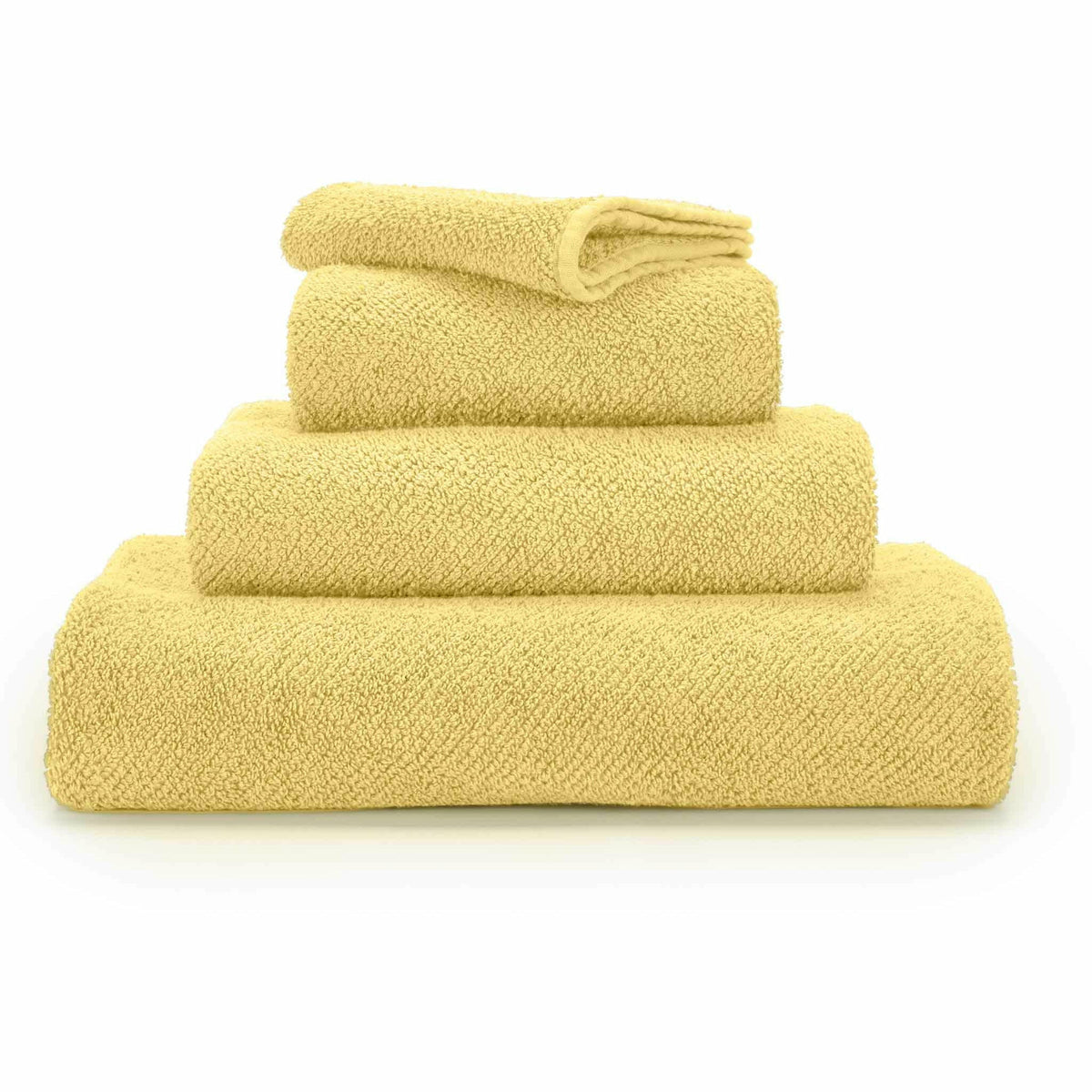 Abyss Twill Bath Towels Stack Popcorn Fine Linens 