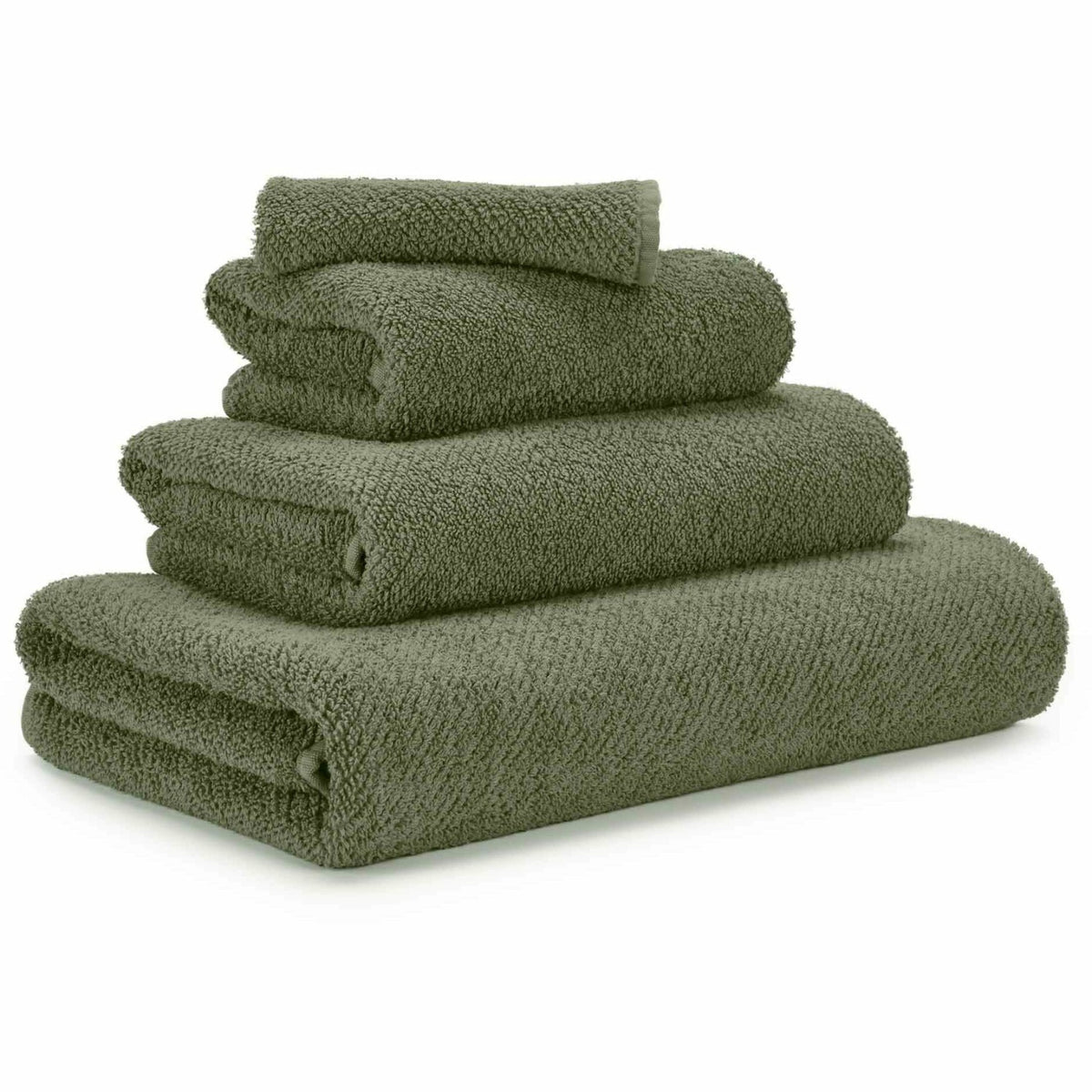 Abyss Twill Bath Towels Khaki Fine Linens