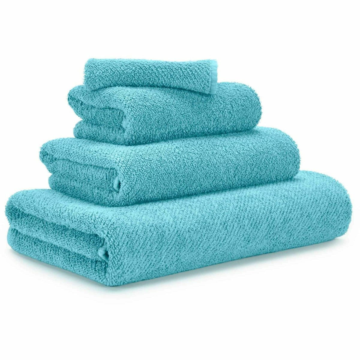 Abyss Twill Bath Towels Turquoise Fine Linens 
