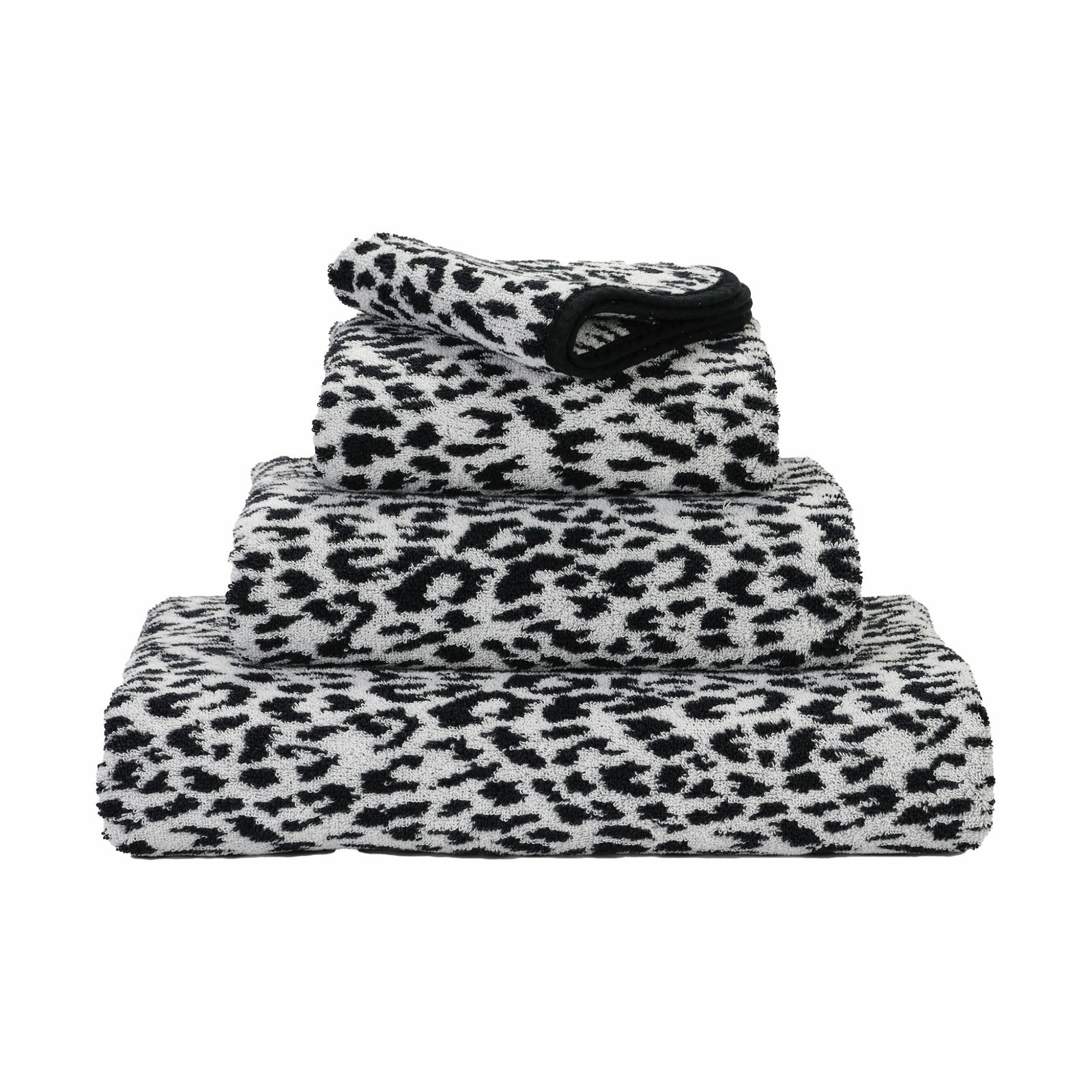 Abyss Zimba Bath Towels Main Black (990) Fine Linens