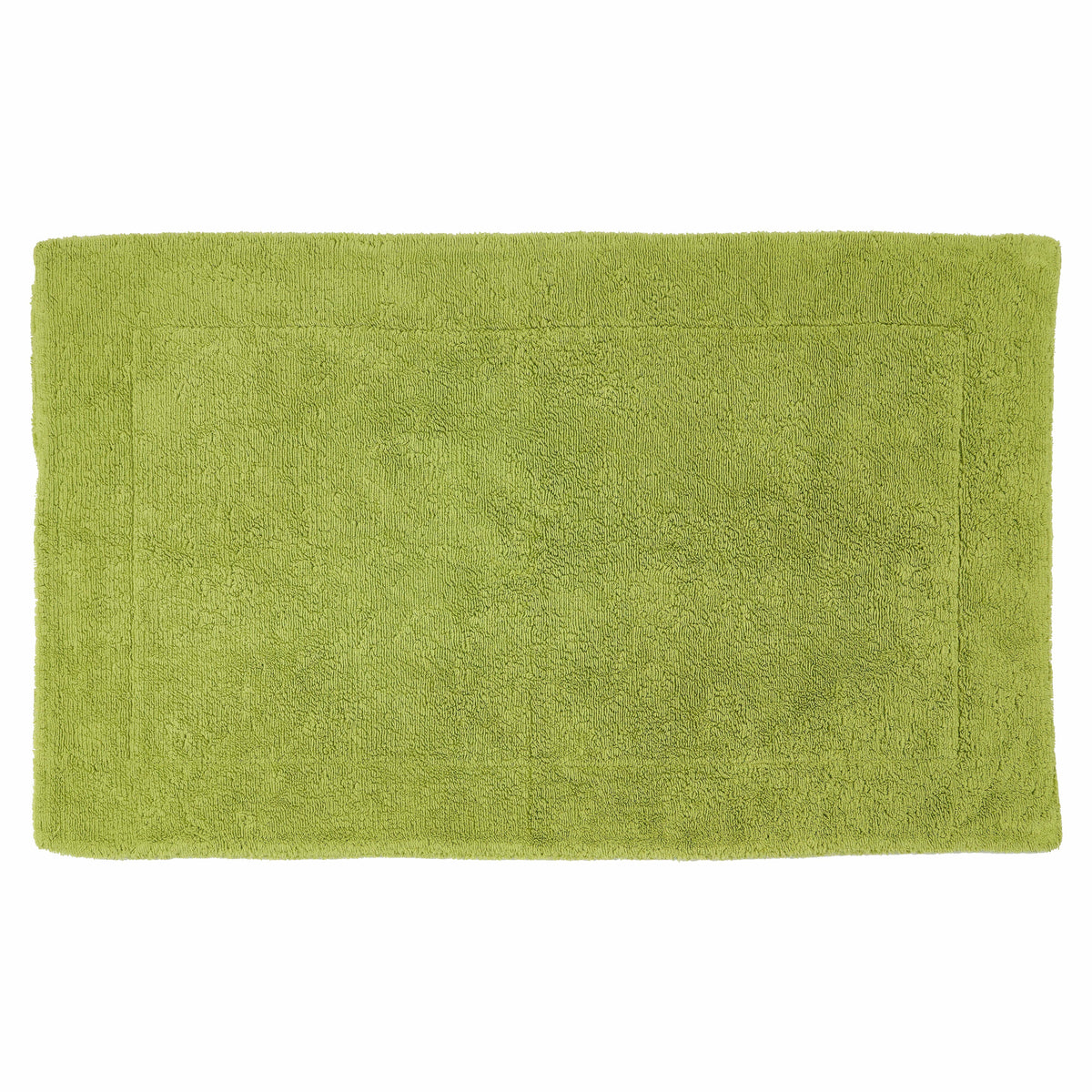 2 Vintage FIELDCREST MCM Avocado Green Bath Towels Sculpted Fringe 25x48 USA