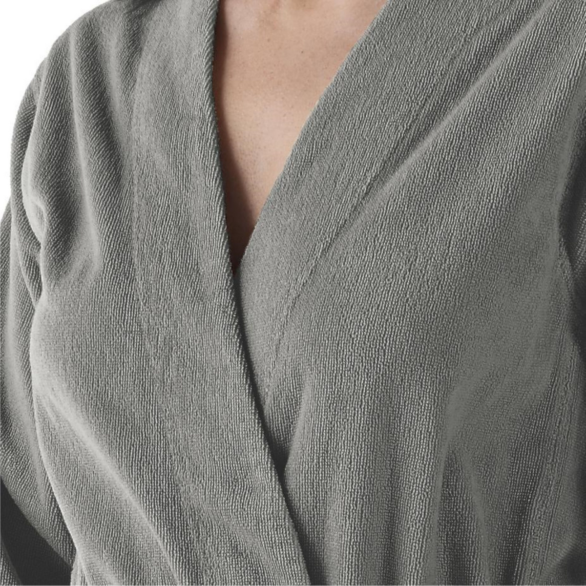 Abyss Spa Bath Robes and Slippers Gris Fine Linens