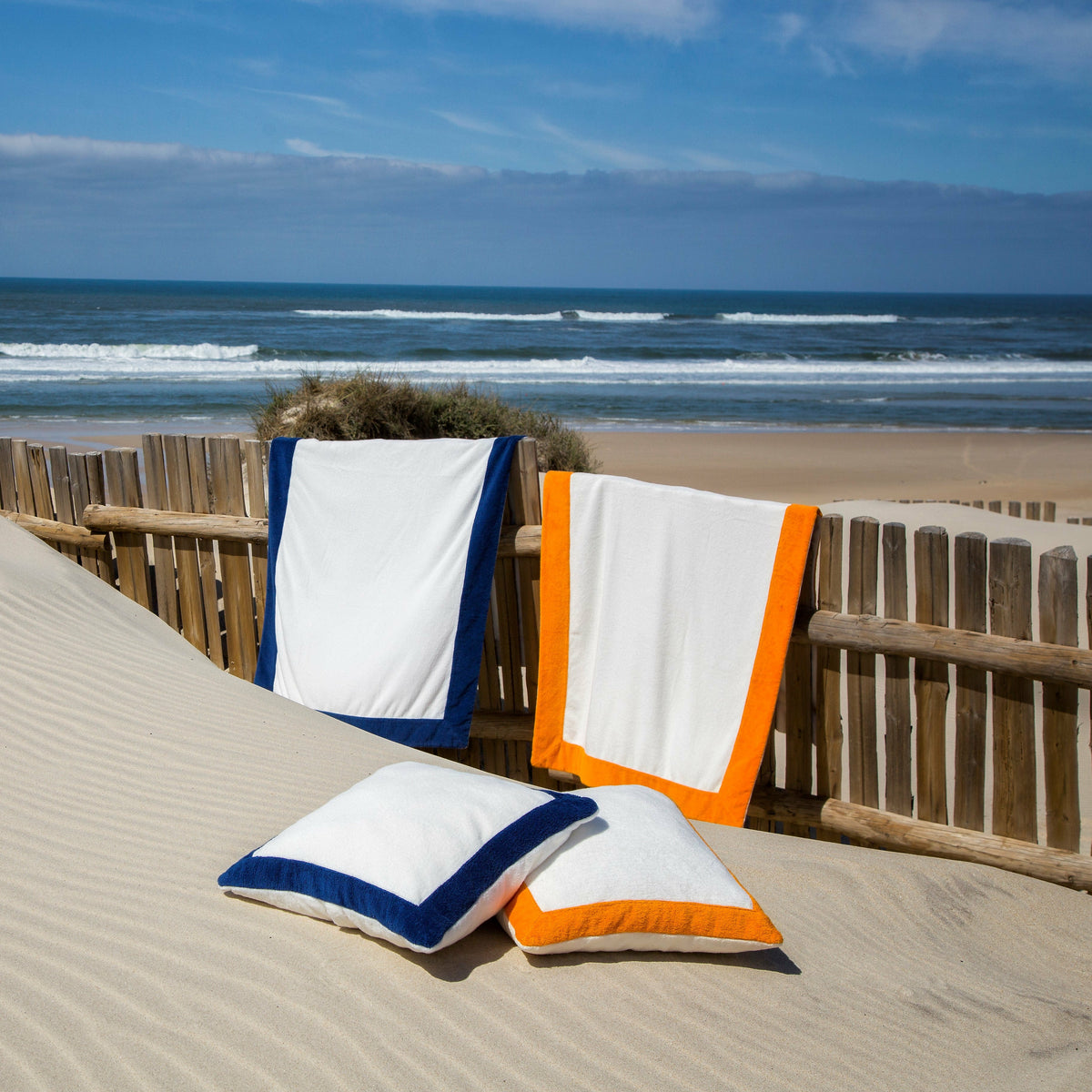 Abyss Habidecor Portofino Beach Towels and Pillows Colors Fine Linens