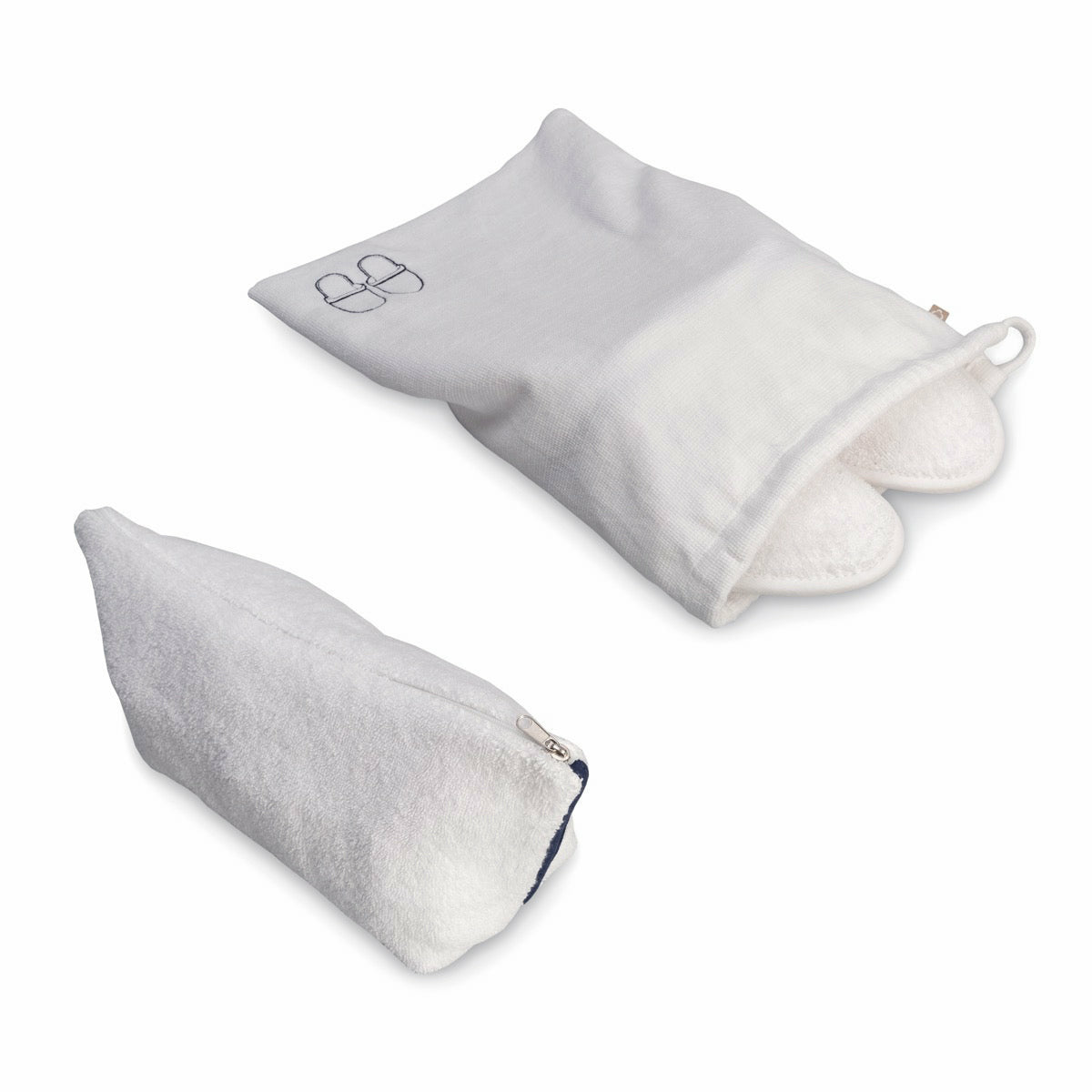 Abyss Saxo Accessories Slippers and Pouch Cadette Blue Fine Linens