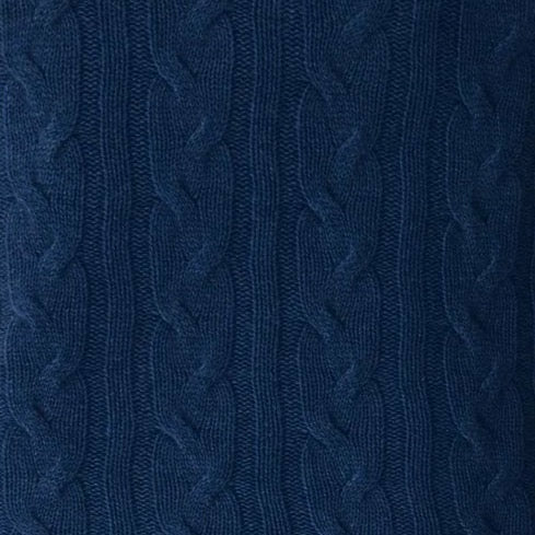 Alashan-Cable-Rope-Stitch-Knit-Throw-Midnight-Swatch