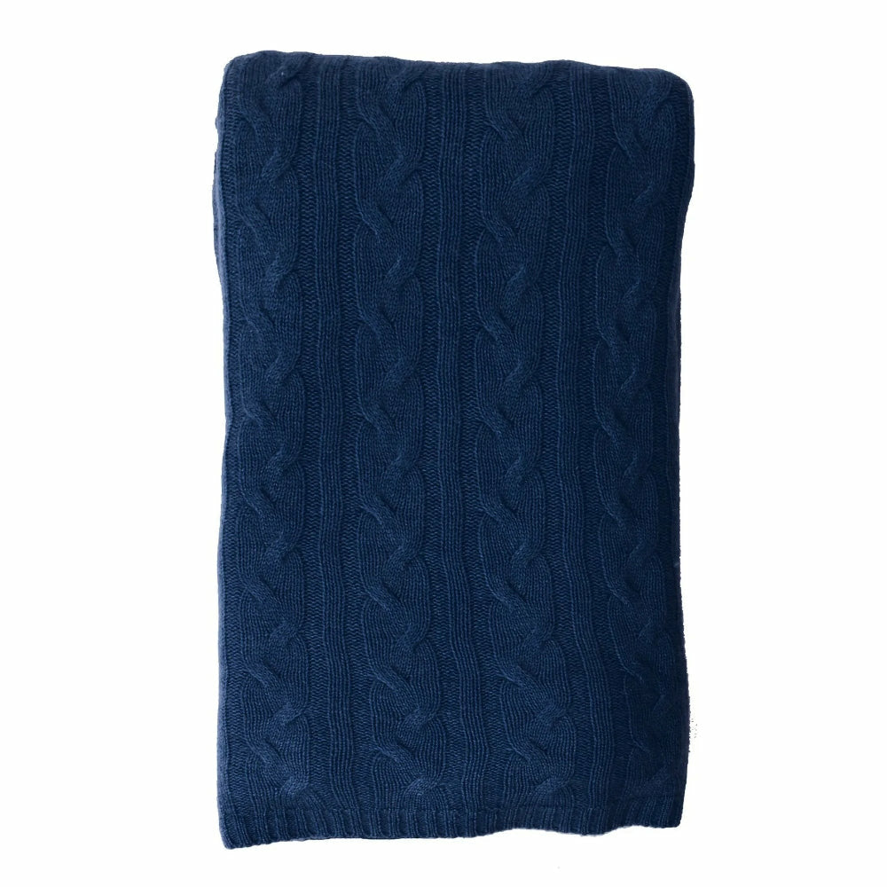 Alashan-Cable-Rope-Stitch-Knit-Throw-Midnight