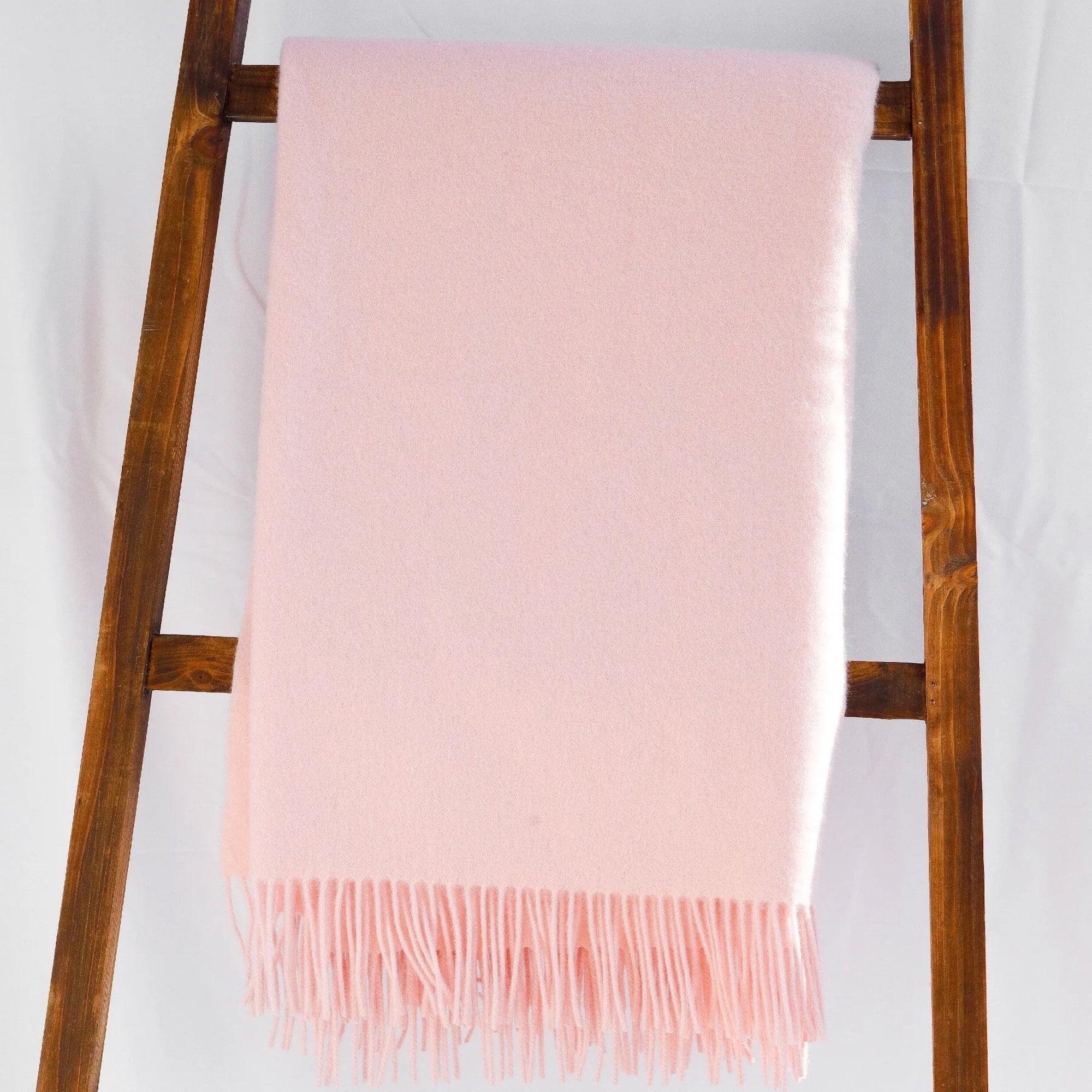 Alashan Classic Cashmere Blend Throw Main Pink Sands Fine Linens