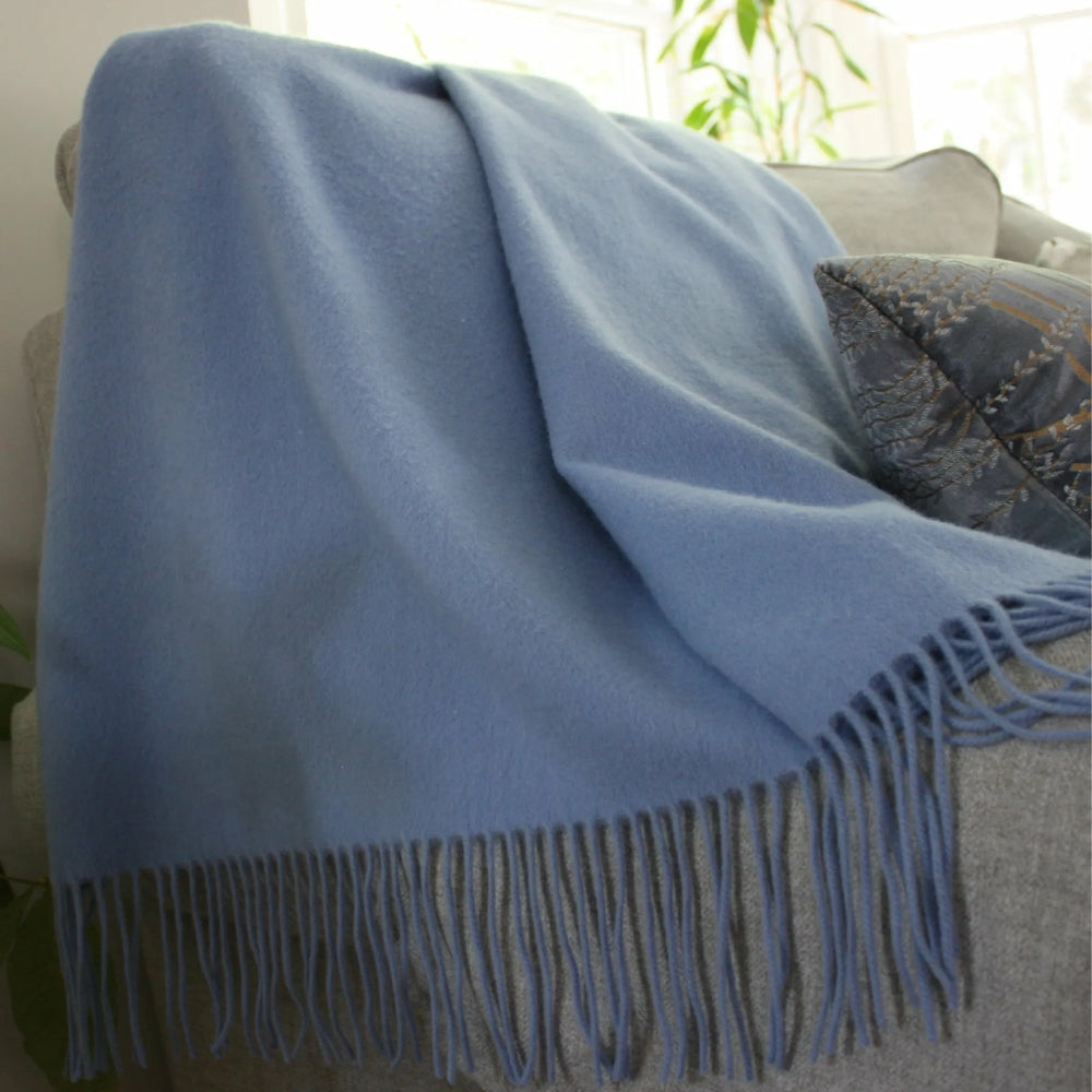 Alashan Classic Cashmere Blend Throw Ash Single Fine Linens