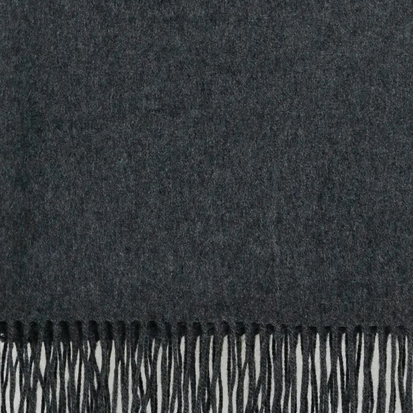 Alashan 100% Cashmere Plain Weave Essential Throw Charcoal Color