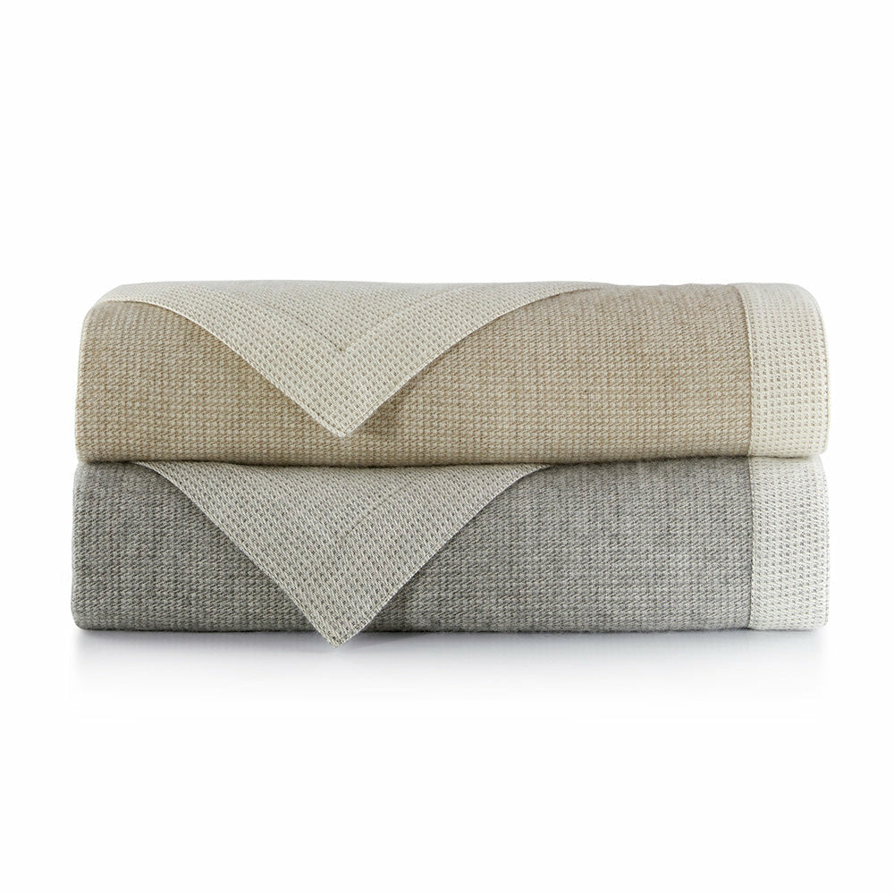 Peacock Alley Angelo Blankets Stacked2 Pearl/Flint