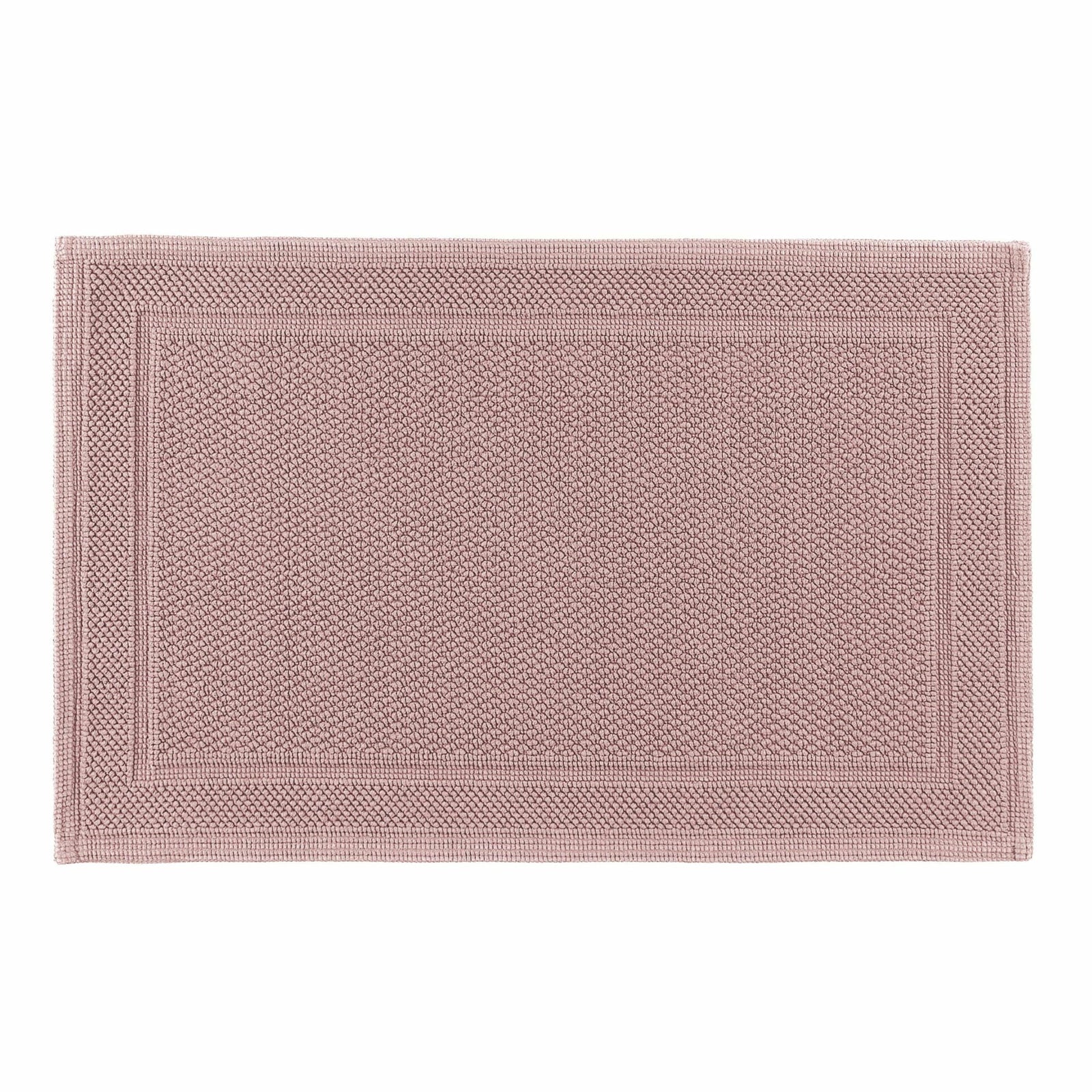 Graccioza Bee Waffle Woven Bath Mat Blush Fine Linens