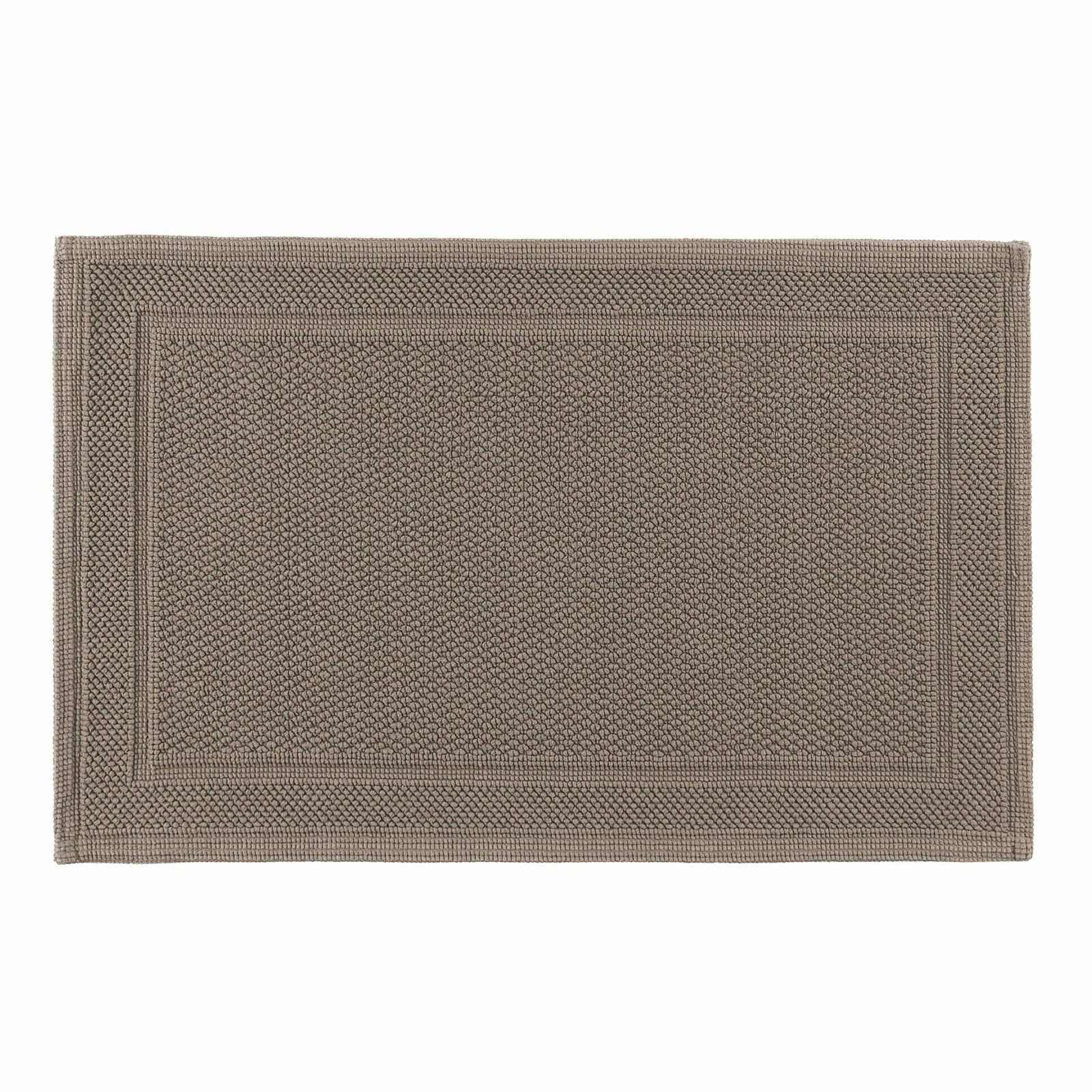 Graccioza Bee Waffle Woven Bath Mat Stone Fine Linens