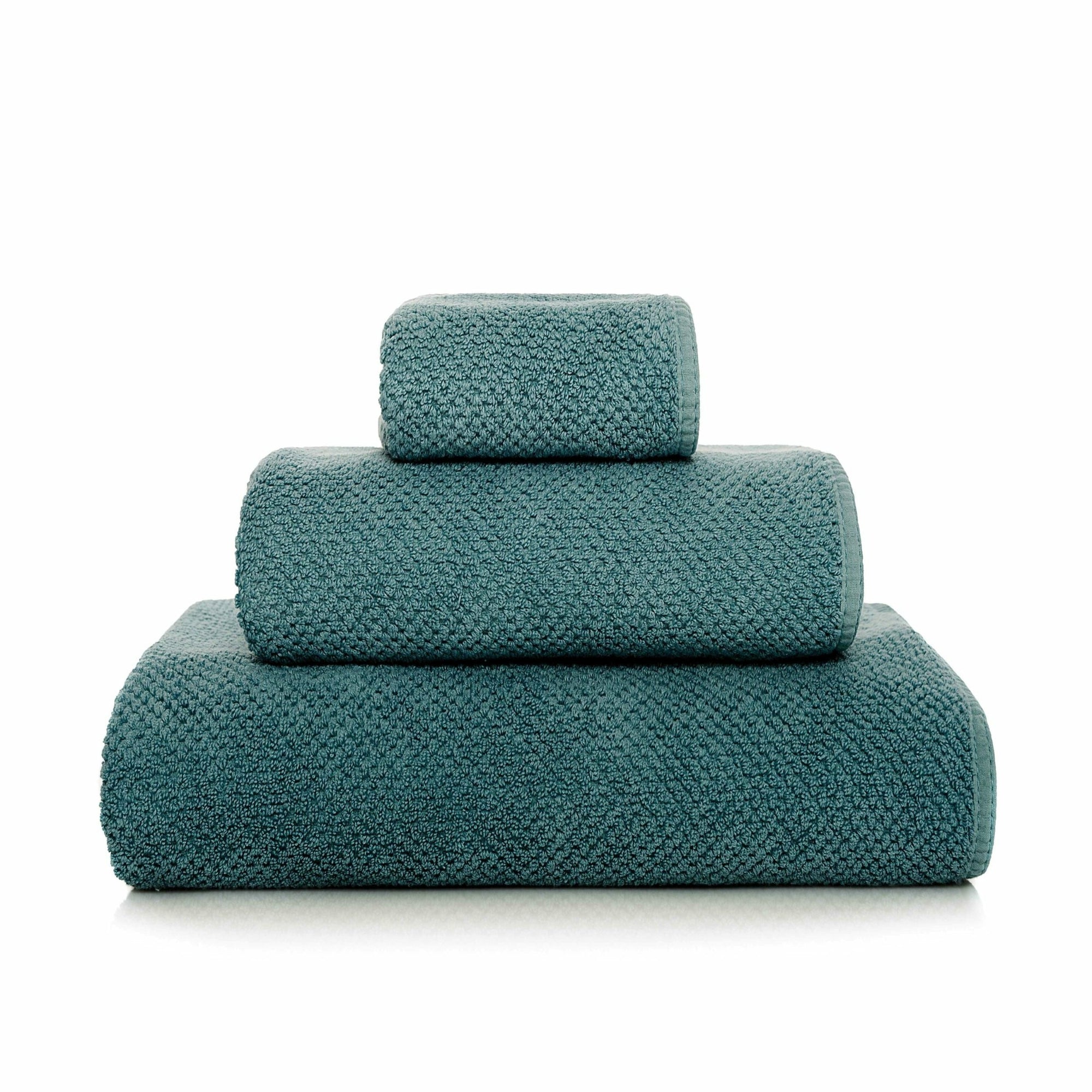 Graccioza Bee Waffle Towels Deep Sea Fine Linens