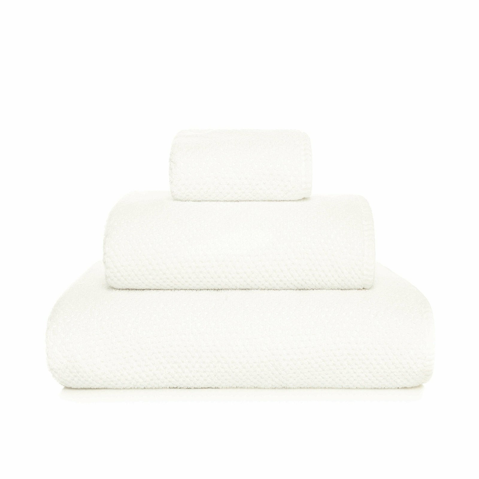 Graccioza Bee Waffle Towels Snow Fine Linens