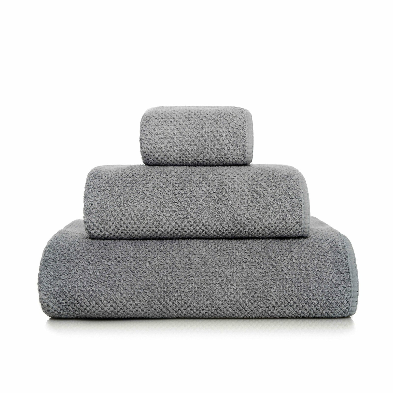 Graccioza Bee Waffle Towels Steel Fine Linens