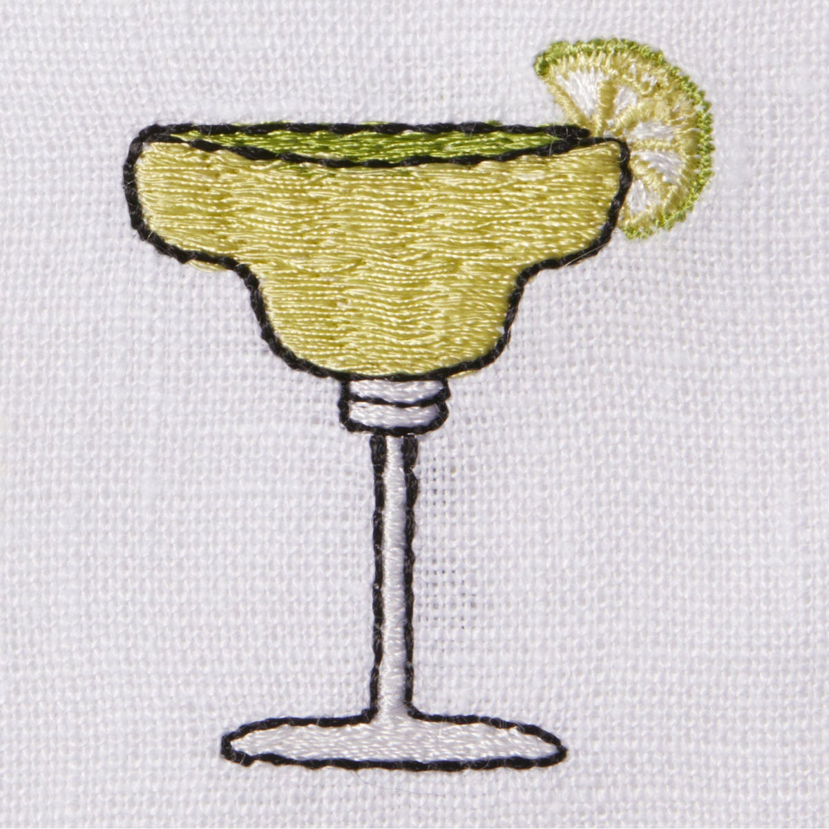 Sferra Bevande Embroidered Cocktail Napkins Swatch 2 Fine Linens