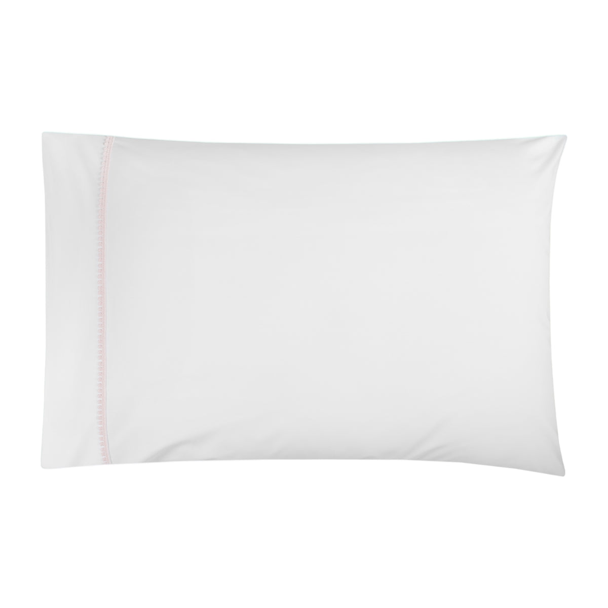 BOVI Bitsy Dots Luxury Bedding Pillowcase White/Light Pink Fine Linens