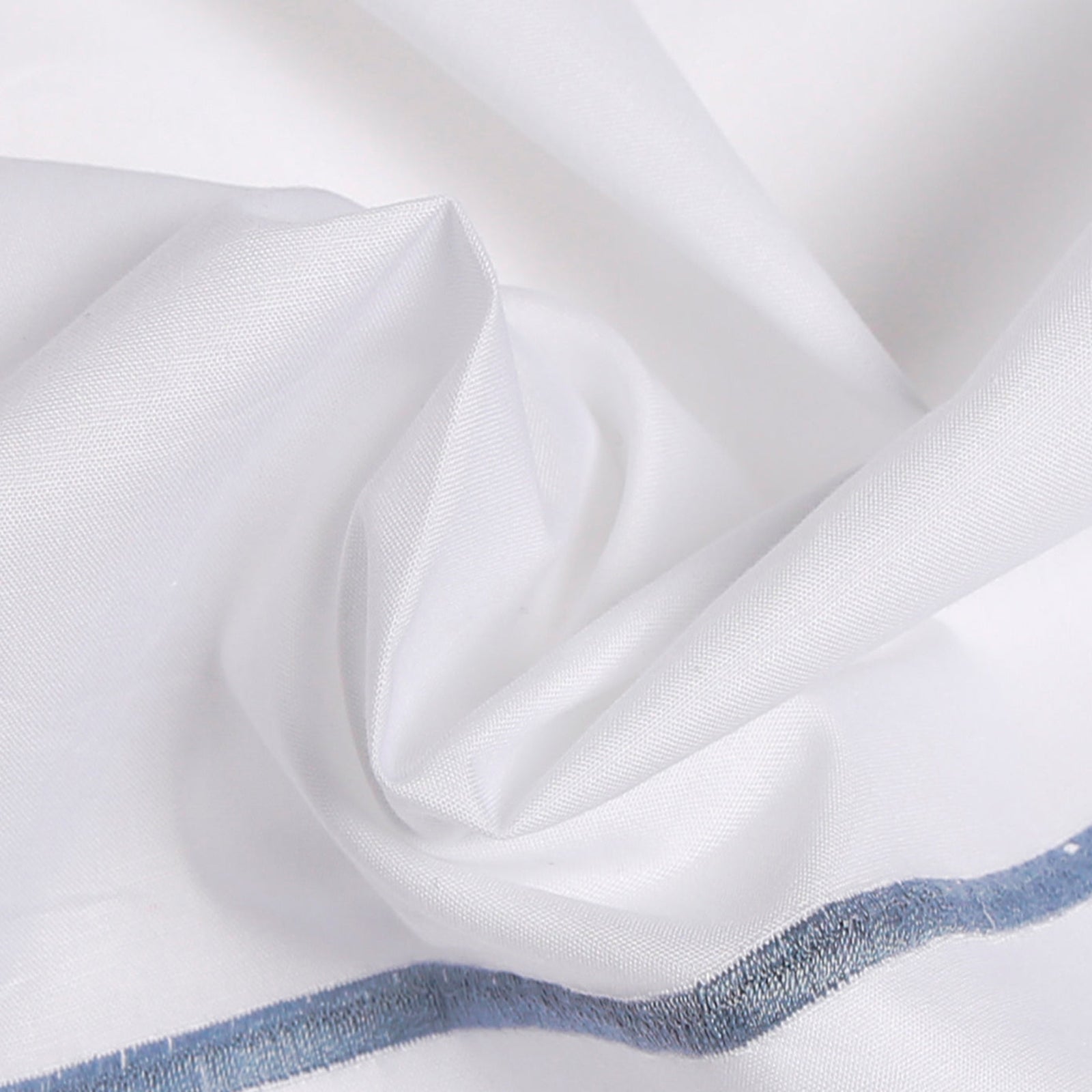 BOVI Classic Hotel Bedding Main White/Blue Fine Linens