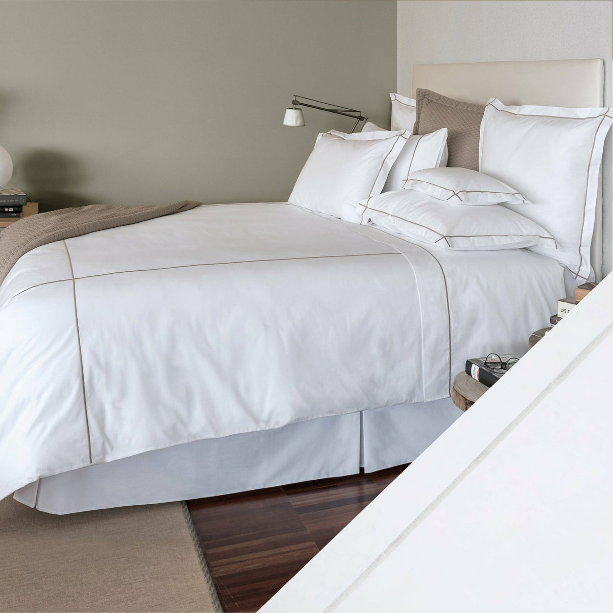 BOVI Classic Hotel Bedding Main White/White Fine Linens
