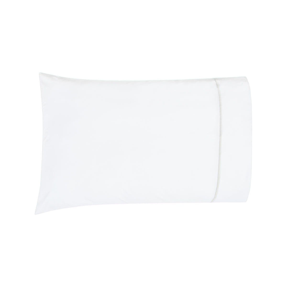 Silo of BOVI Classic Hotel Bedding Pillowcase White/Dove Fine Linens
