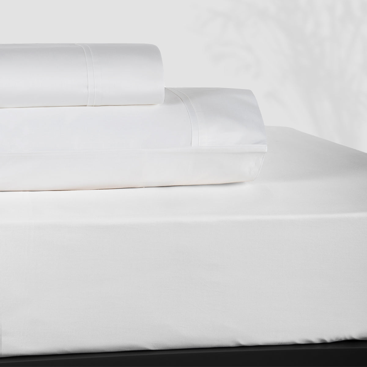BOVI Estate Bedding Sheet Set White/White Fine Linens