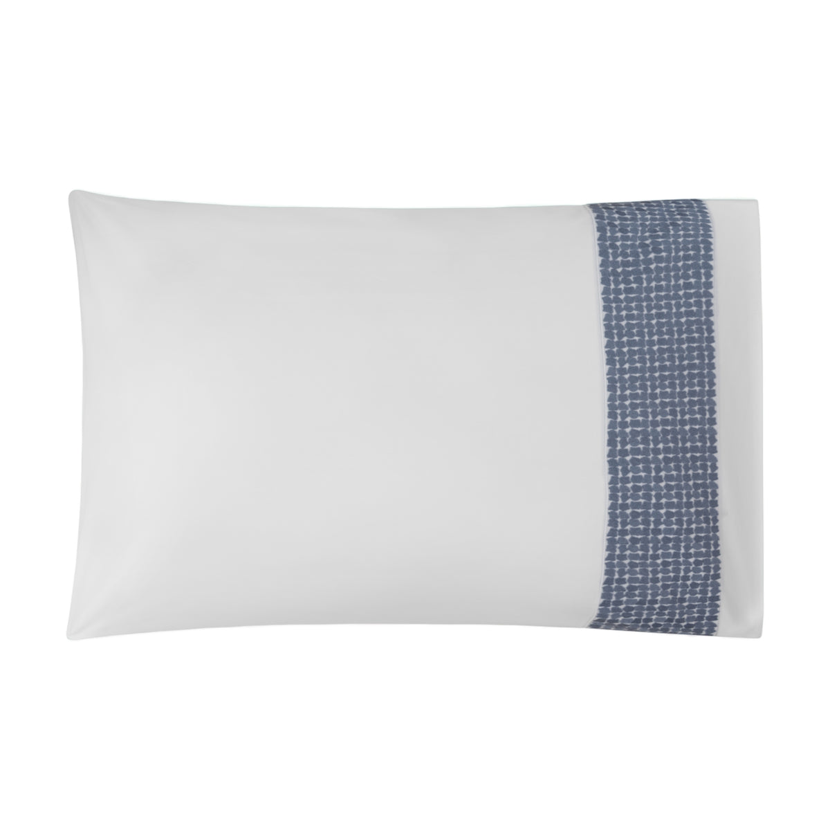 BOVI Lagos Bedding Collection Pillowcase White/Blue Fine Linens