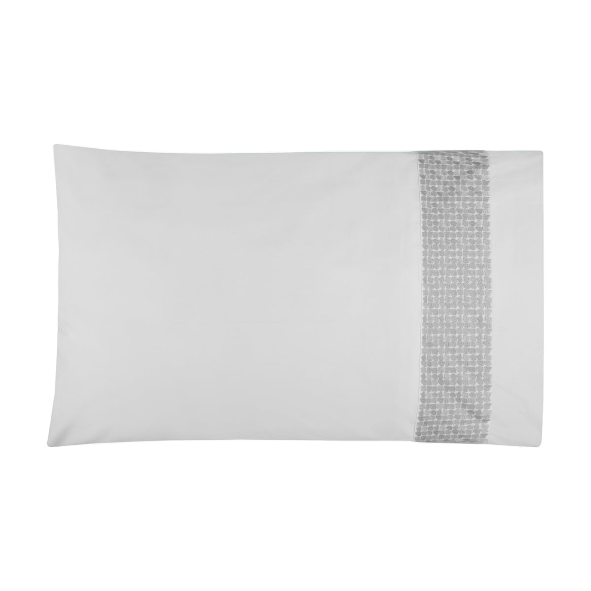 BOVI Lagos Bedding Collection Pillowcase White/Grey Fine Linens