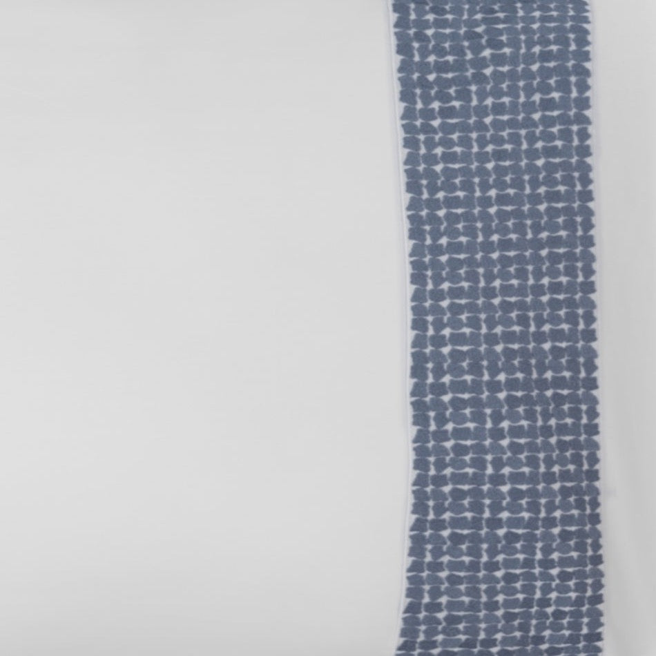 BOVI Lagos Bedding Collection Swatch White/Blue Fine Linens