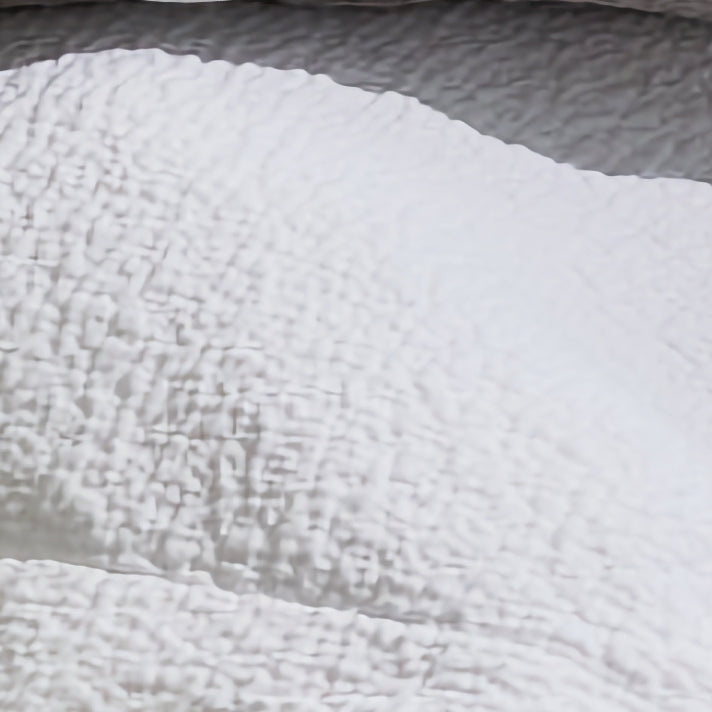 BOVI Lucca Matelass and Shams with Swatch White color