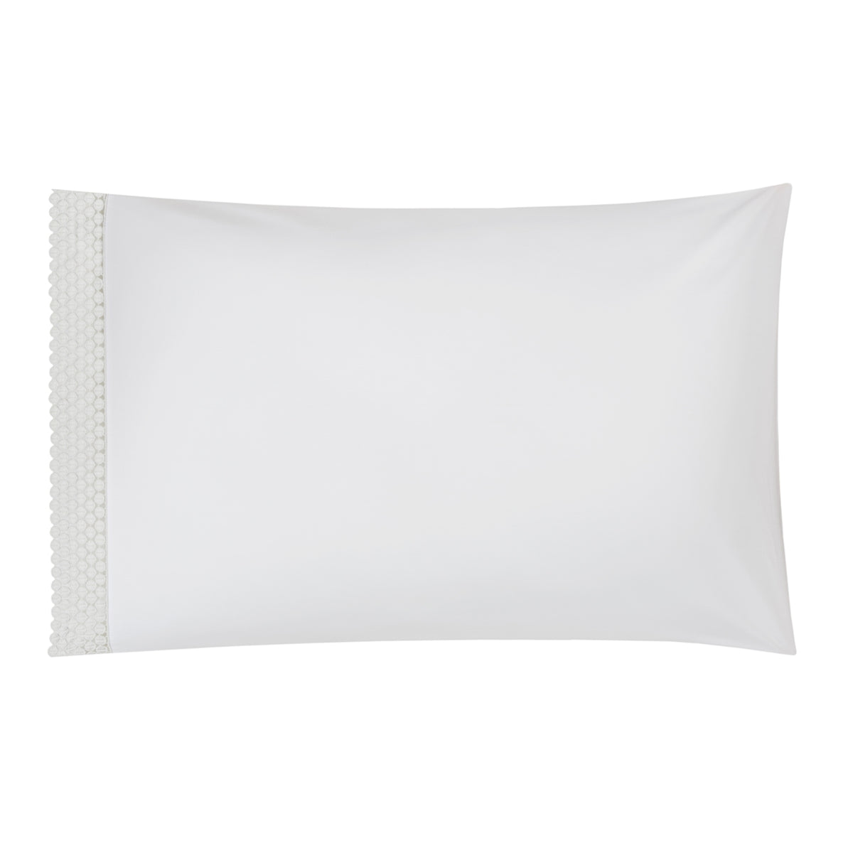 BOVI Magnolia Bedding Collection Pillowcase White/Dove Fine Linens