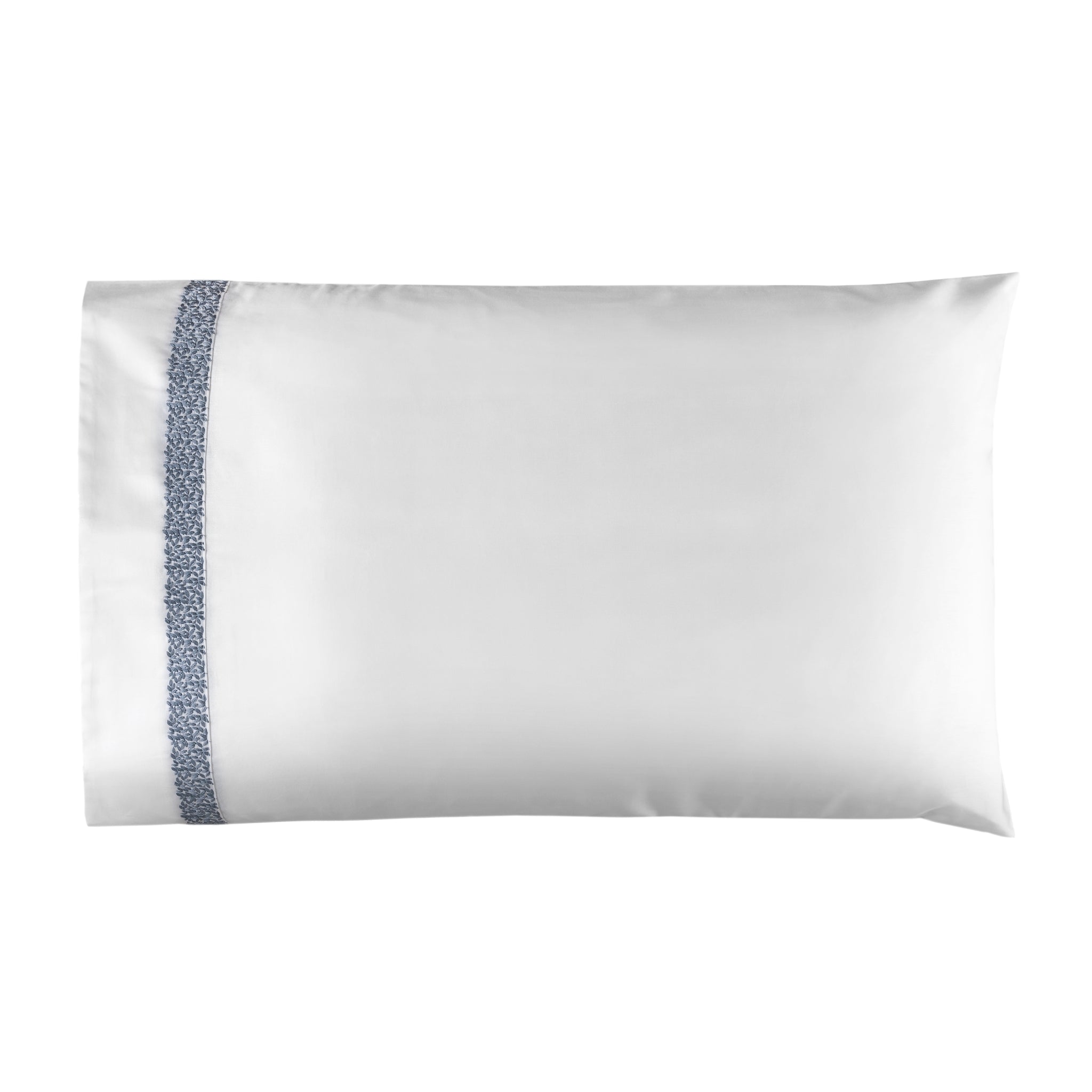 BOVI Malone Bedding - White/Blue | Fine Linen & Bath - FLandB.com