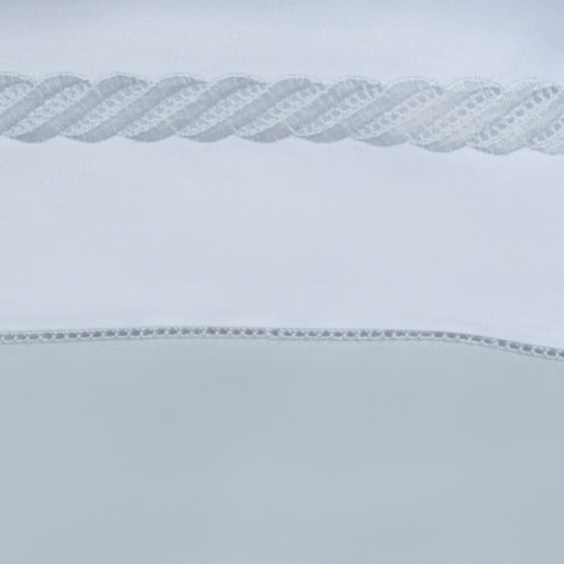 BOVI Simone Bedding Main White/Silver Fine Linens