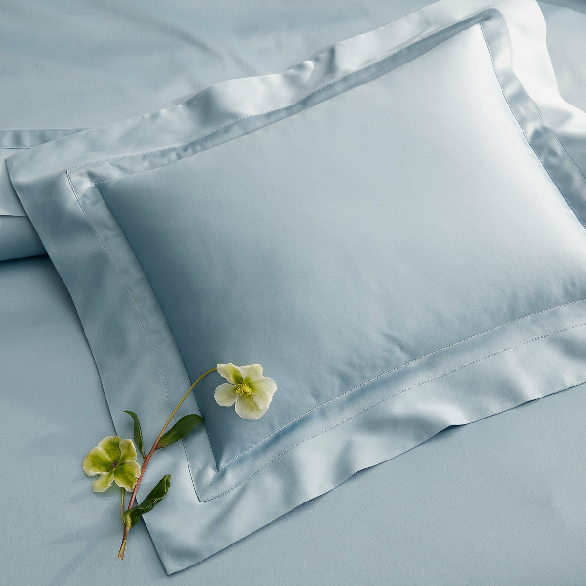 Matouk Nocturne Bedding Collection Lifestyle 3 White Fine Linens