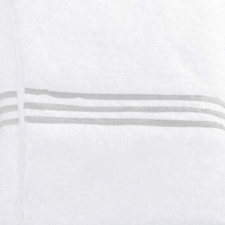 Matouk Bel Tempo Bath Towels Swatch Silver Fine Linens