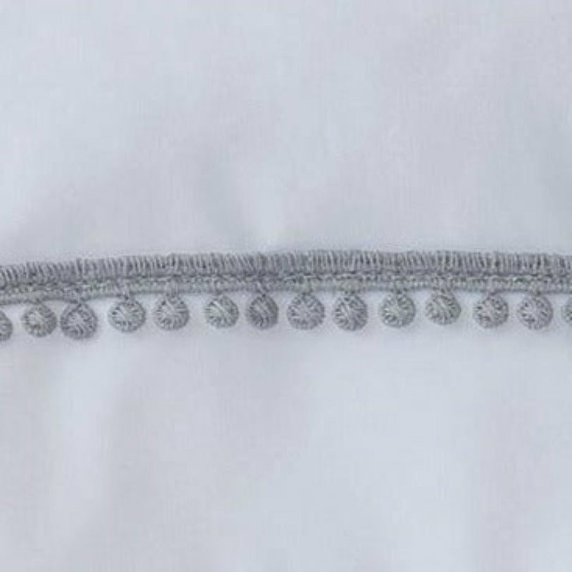 BOVI Bitsy Dots Luxury Bedding Main White/Grey Fine Linens