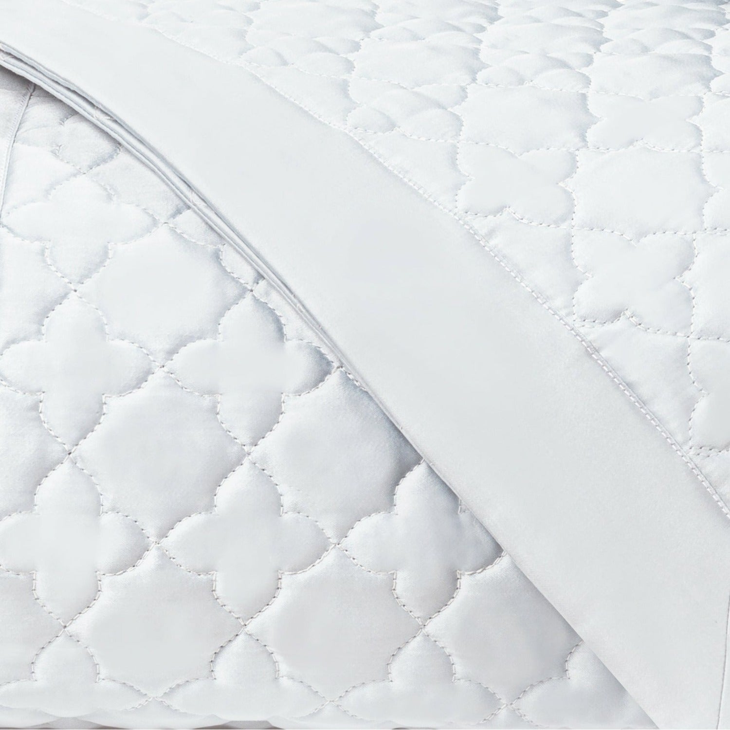Home Treasures Clover Quilted Bedding White Fine Linens