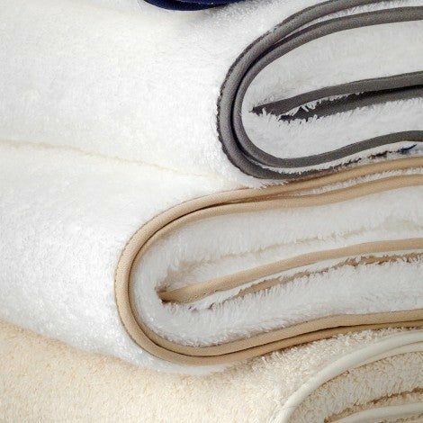 Matouk Cairo Bath Towels Close Up Fine Linens