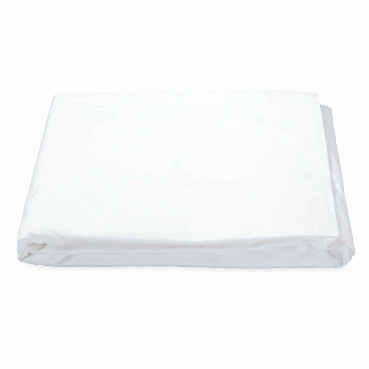 Matouk Ceylon Satin Stitch Bedding Fitted Sheet White