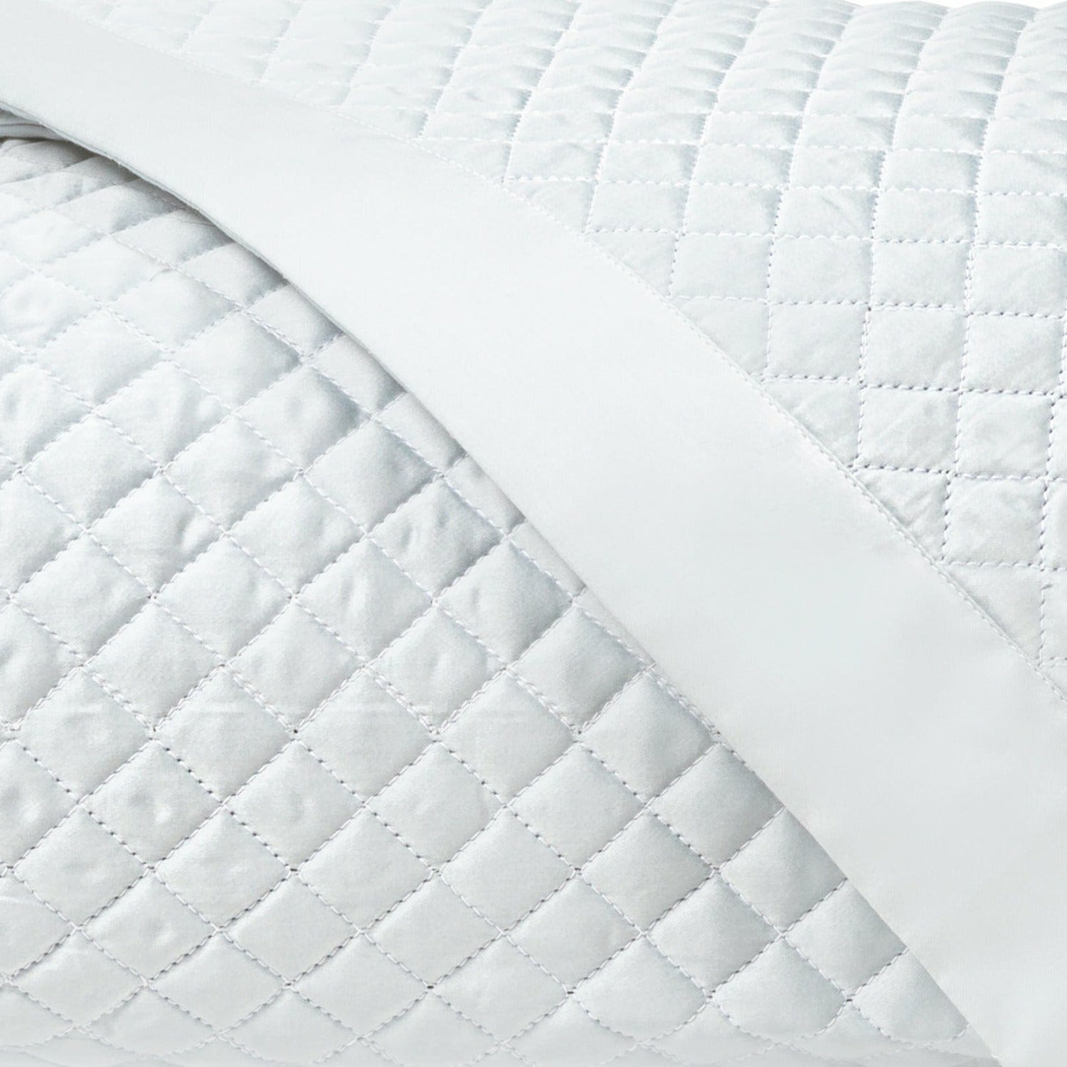 Home Treasures Diamond Pattern Quilted Bedding White Fine Linens